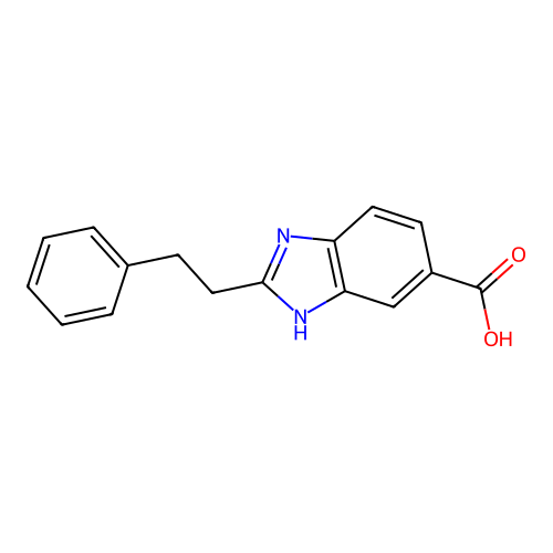 2-Phenethyl-1h-benzo[d]imidazole-5-carboxylic acid structure