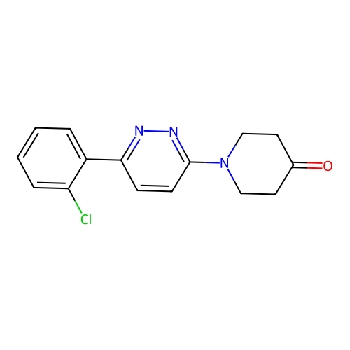 4-Piperidinone, 1-(6-(2-chlorophenyl)-3-pyridazinyl)- structure