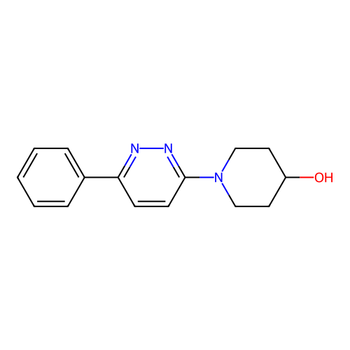 4-Piperidinol, 1-(6-phenyl-3-pyridazinyl)- structure