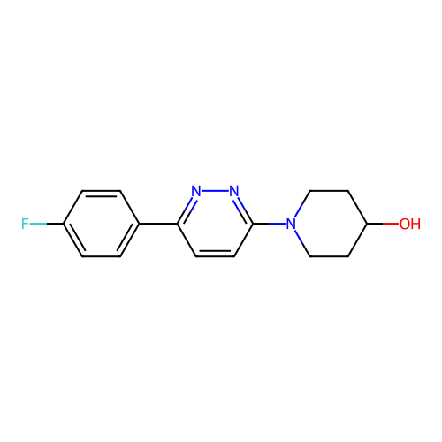4-Piperidinol, 1-(6-(4-fluorophenyl)-3-pyridazinyl)- structure