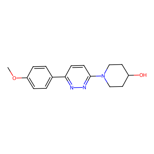 4-Piperidinol, 1-(6-(4-methoxyphenyl)-3-pyridazinyl)- structure