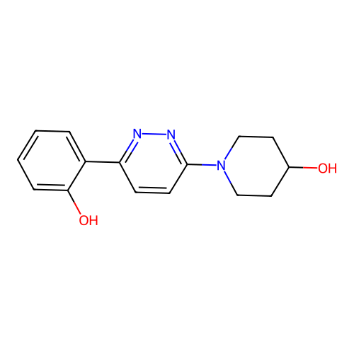 4-Piperidinol, 1-(6-(2-hydroxyphenyl)-3-pyridazinyl)- structure