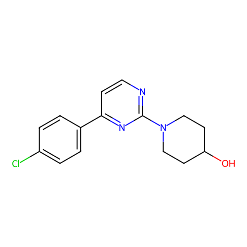 4-Piperidinol, 1-(4-(4-chlorophenyl)-2-pyrimidinyl)- structure