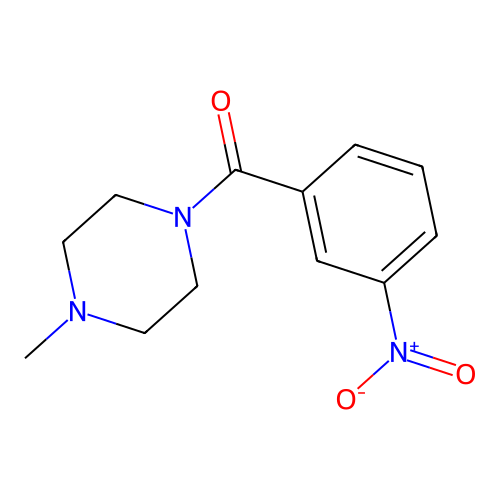 (4-Methylpiperazin-1-yl)(3-nitrophenyl)methanone structure