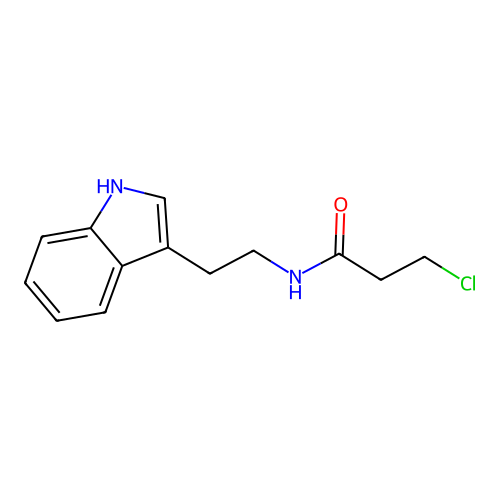 3-Chloro-N-[2-(1H-indol-3-yl)ethyl]propanamide structure