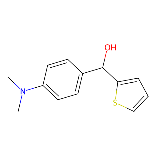 [4-(Dimethylamino)phenyl](2-thienyl)methanol structure
