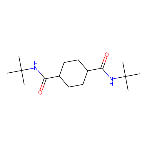 N,N'-di-tert-butylcyclohexane-1,4-dicarboxamide structure