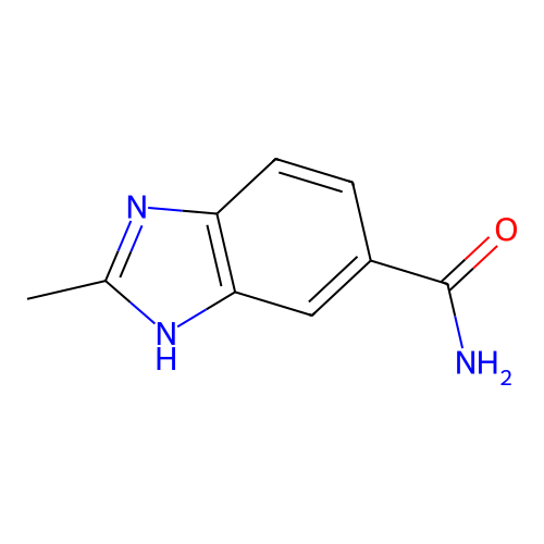 2-Methyl-5-benzimidazolecarboxamide structure