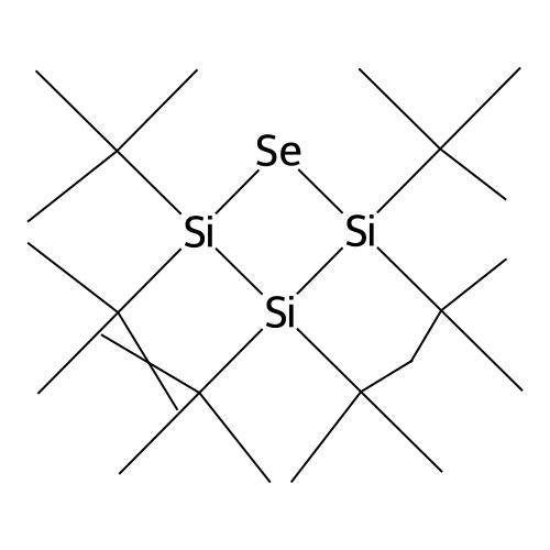 Hexa-t-butylselenatrisiletane structure