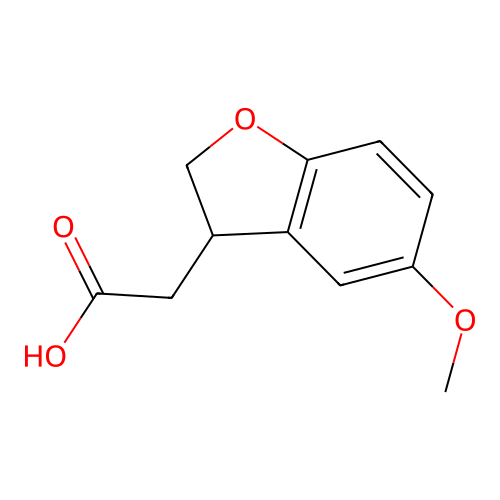 5-甲氧基-2,3-二氢苯并呋喃-3-乙酸 structure