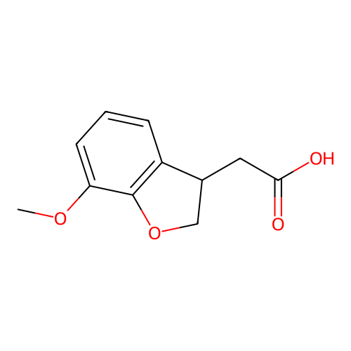 2,3-Dihydro-7-methoxy-3-benzofuranacetic acid structure