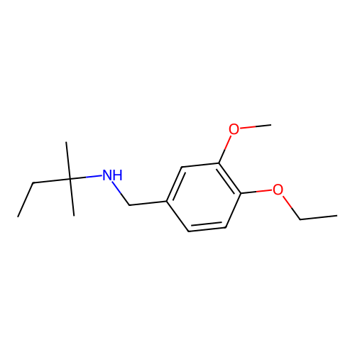 N-(4-ethoxy-3-methoxybenzyl)-N-(tert-pentyl)amine structure