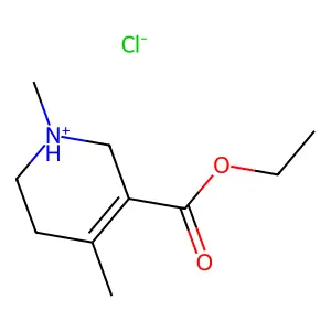 Nicotinic acid, 1,2,5,6-tetrahydro-1,4-dimethyl-, ethyl ester, hydrochloride structure