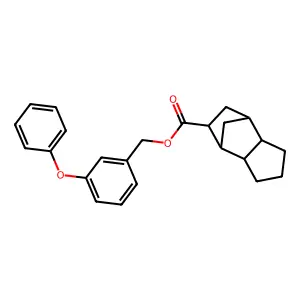 (3-Phenoxyphenyl)methyl octahydro-1H-4,7-methanoindene-5-carboxylate structure