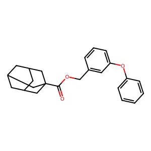 (3-phenoxyphenyl)methyl Adamantane-1-carboxylate structure