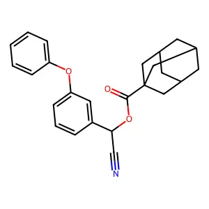 (Cyano-(3-(phenoxy)phenyl)methyl) adamantane-1-carboxylate structure