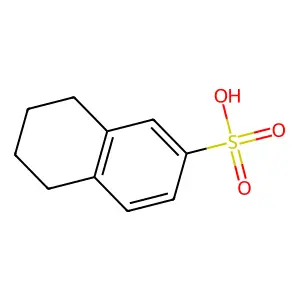 5,6,7,8-Tetrahydro-2-naphthalenesulfonic acid structure