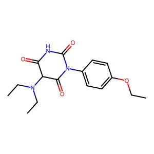 Barbituric acid, 5-(diethylamino)-1-(p-ethoxyphenyl)- structure