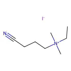 (3-氰丙基)二甲基乙基碘化铵 structure