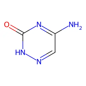 5-amino-1,2,4-triazin-3(2H)-one structure