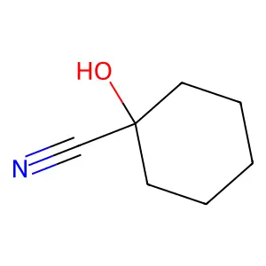 1-Cyano-1-hydroxycyclohexane structure