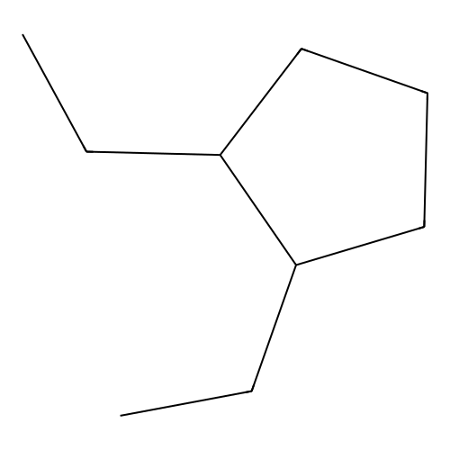 Cyclopentane, 1,2-diethyl-, cis- structure