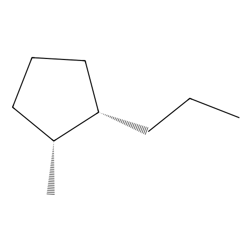 cis-1-Methyl-2-propylcyclopentane structure