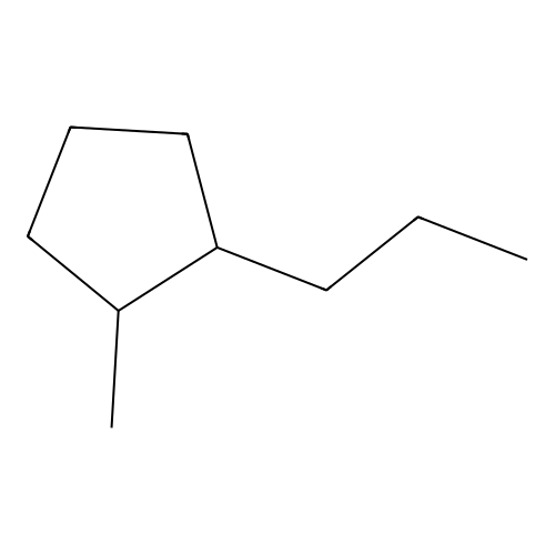 1-Methyl-2-propyl-cyclopentane structure