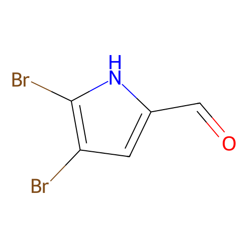 4,5-Dibromo-1H-pyrrole-2-carbaldehyde structure