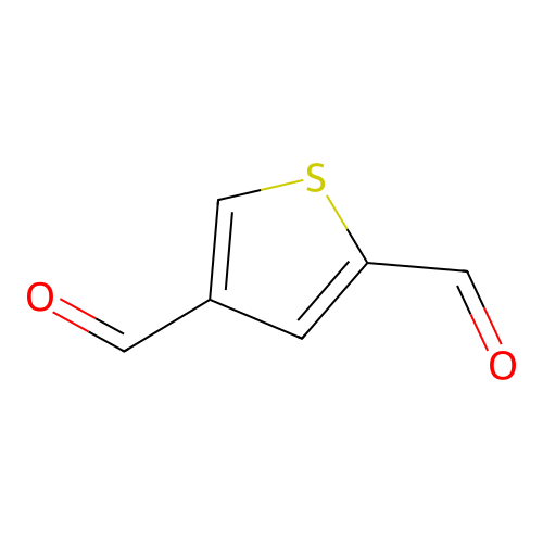 Thiophene-2,4-dicarboxaldehyde structure