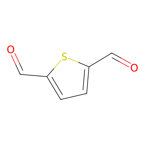 Thiophene-2,5-dicarbaldehyde structure