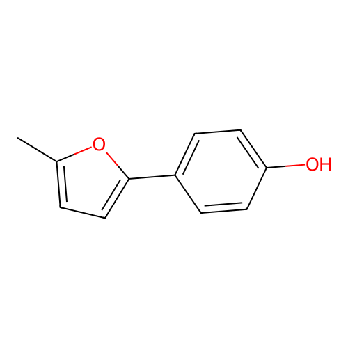 4-(5-Methyl-2-furanyl)phenol structure