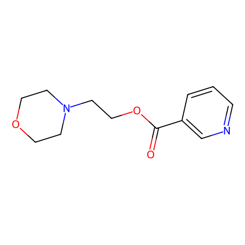 2-(4-Morpholinyl)ethyl nicotinate structure