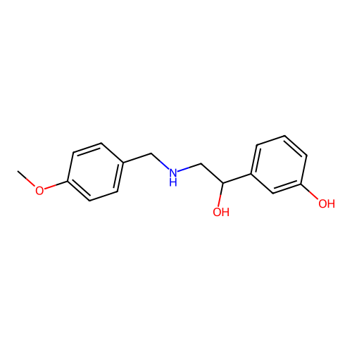 3-[1-Hydroxy-2-[(4-methoxyphenyl)methylamino]ethyl]phenol structure