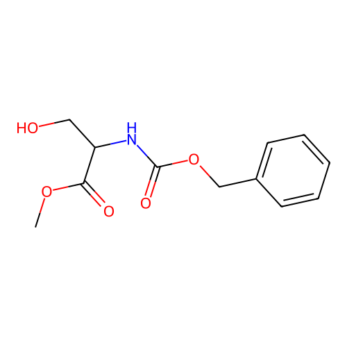 Methyl N-((benzyloxy)carbonyl)serinate structure