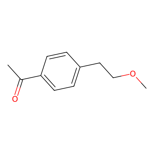 1-[4-(2-Methoxyethyl)phenyl]ethan-1-one structure