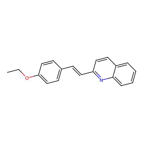 Quinoline, 2-[2-(4-ethoxyphenyl)ethenyl]- structure
