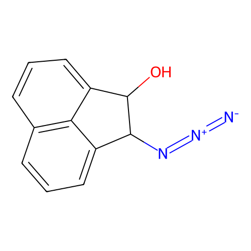 1-Acenaphthenol, 2-azido- structure