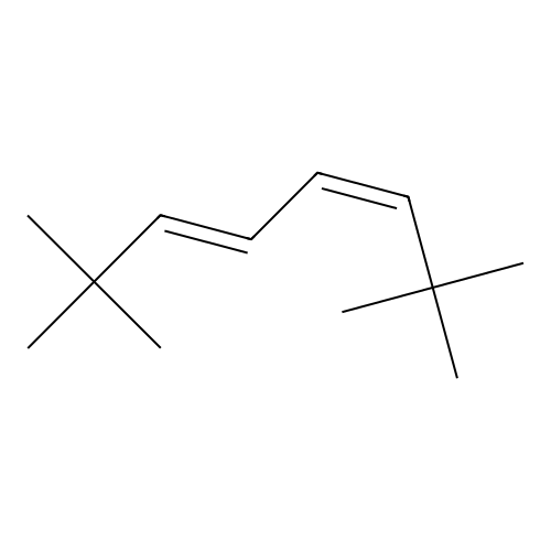 (3Z,5E)-2,2,7,7-tetramethylocta-3,5-diene structure