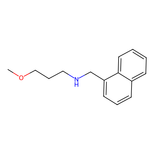 3-methoxy-N-(naphthalen-1-ylmethyl)propan-1-amine structure