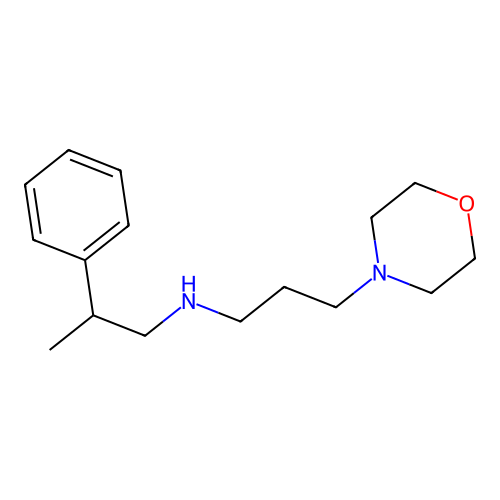 N-(3-morpholin-4-ylpropyl)-2-phenylpropan-1-amine structure