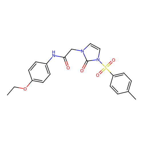 N-(4-ethoxyphenyl)-2-[3-(4-methylphenyl)sulfonyl-2-oxoimidazol-1-yl]acetamide structure