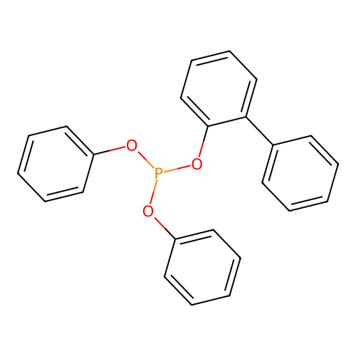 Phosphorous acid, [1,1'-biphenyl]-2-yl diphenyl ester structure