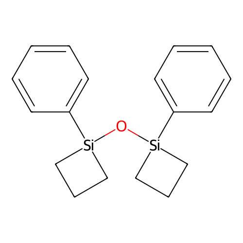 Silacyclobutane, 1,1'-oxybis[1-phenyl- structure