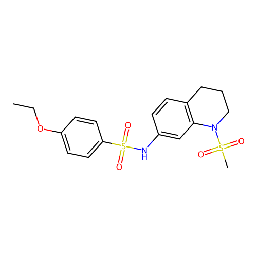 4-ethoxy-N-(1-methylsulfonyl-3,4-dihydro-2H-quinolin-7-yl)benzenesulfonamide structure