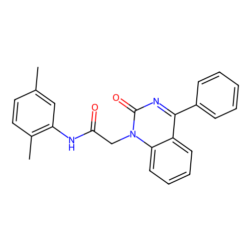 N-(2,5-dimethylphenyl)-2-(2-oxo-4-phenylquinazolin-1-yl)acetamide structure