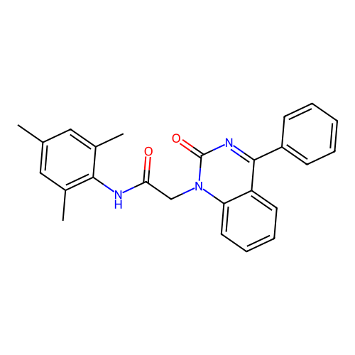 N-mesityl-2-(2-oxo-4-phenylquinazolin-1(2H)-yl)acetamide structure