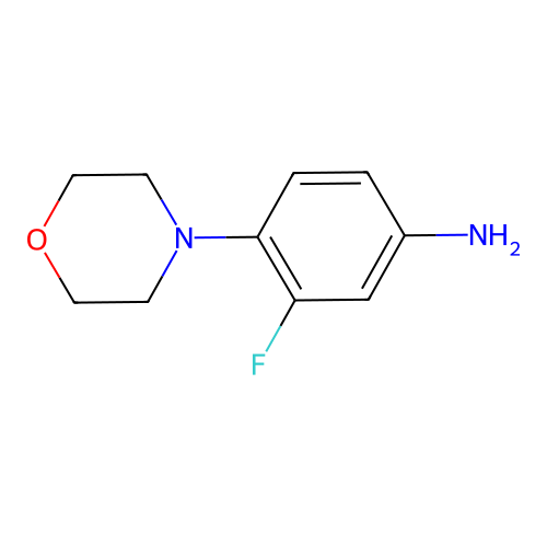 3-Fluoro-4-morpholinoaniline structure