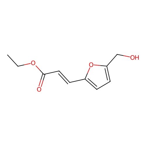 2-Propenoic acid, 3-[5-(hydroxymethyl)-2-furanyl]-, ethyl ester, (E)- structure