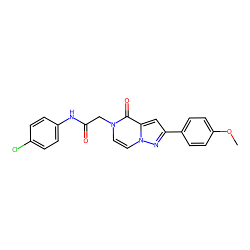 N-(4-chlorophenyl)-2-[2-(4-methoxyphenyl)-4-oxo-4H,5H-pyrazolo[1,5-a]pyrazin-5-yl]acetamide structure